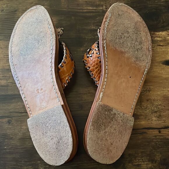 Palm Beach Sandals Croc Sandals Size 7 made in USA/ excellent - Picture 5 of 6